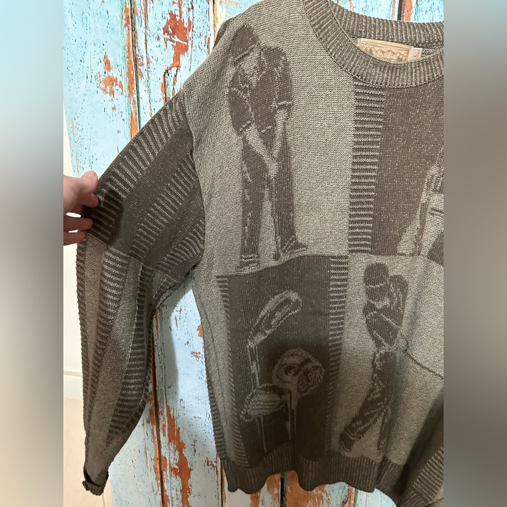 Vintage Shenandoah Golf Themed Sweater Size Large - Picture 2 of 6